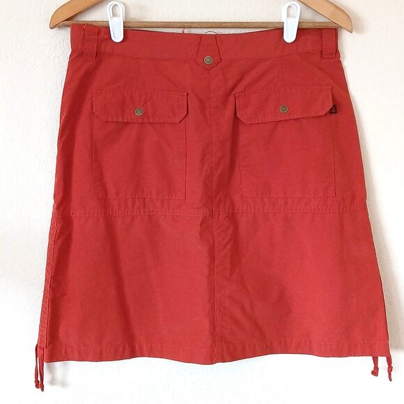 Woolrich A-line Mini Skirt Ties To Ruch Sides Pockets - Picture 2 of 5